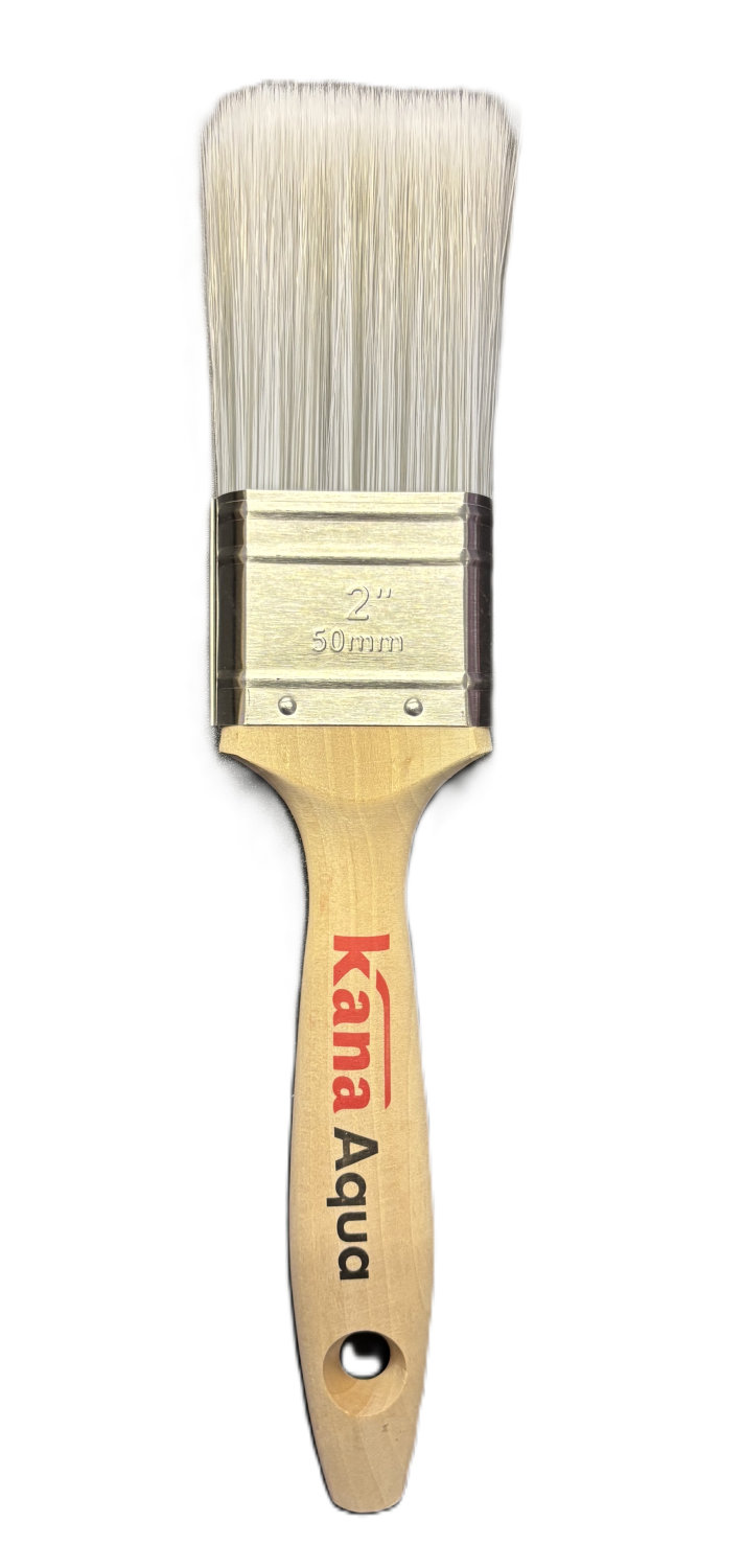 Kana Aqua Box Set Contains 1in, 1.5 and 2in flat short handled, 1.5 and 2.5in long handled angled and a 2in stubby brush. - Image 4