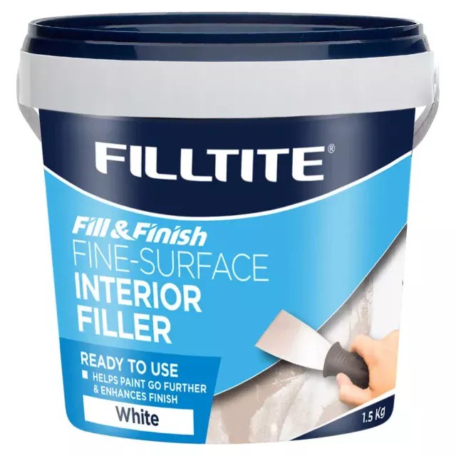 Filltite Fine Surface Filler White 330g tube or 1.5Kg tub - Image 2