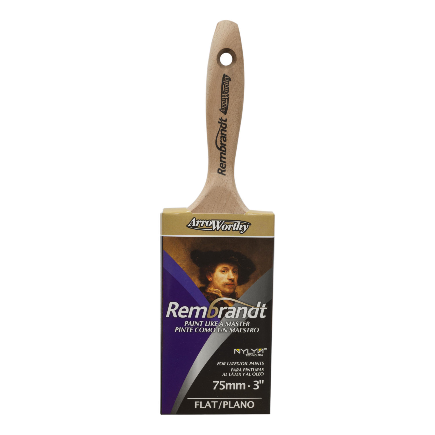 Arroworthy Rembrandt Flat Beavertail Paint Brushes, either 1.5in, 2in, 3in or a Box Set of All 3 - Image 3