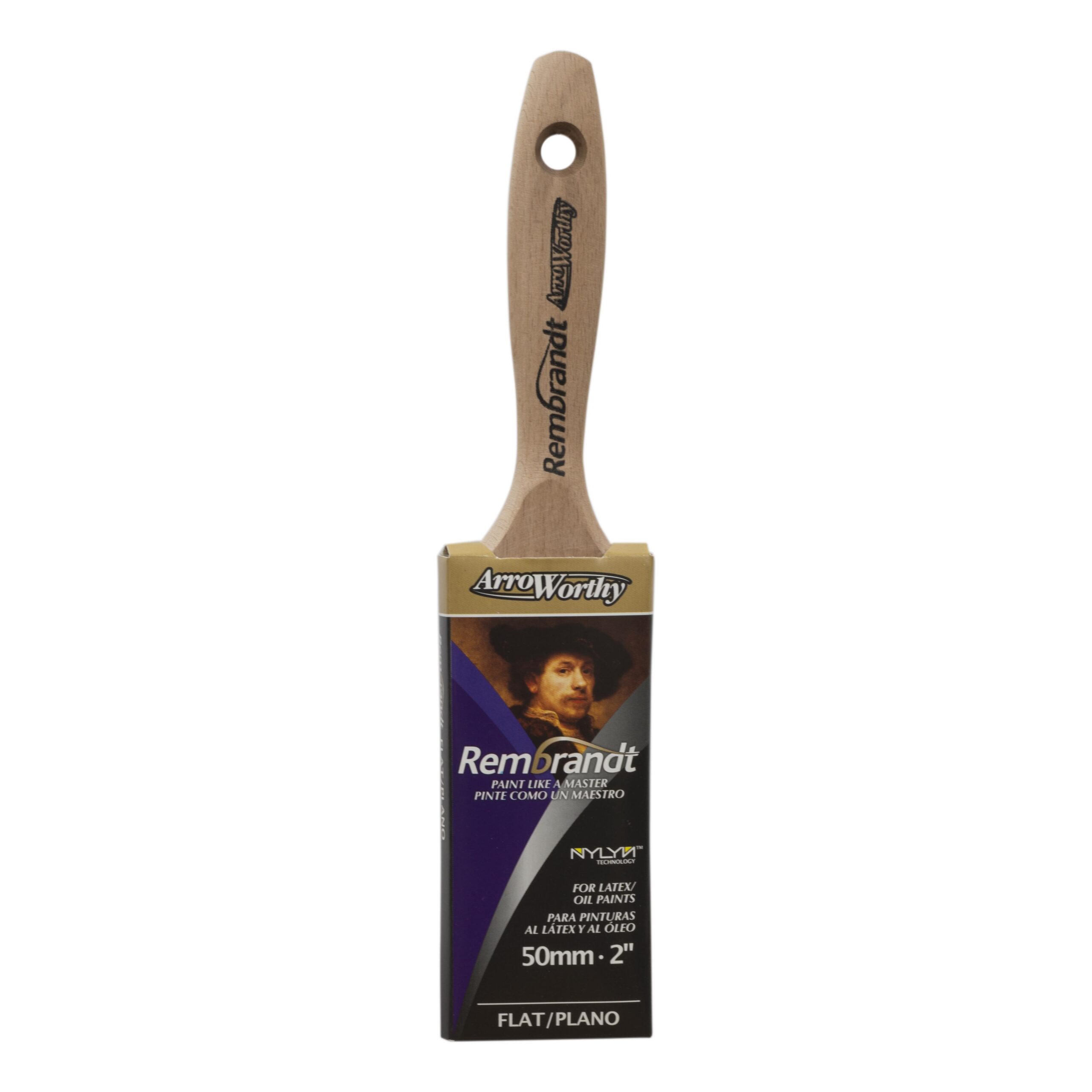 Arroworthy Rembrandt Flat Beavertail Paint Brushes, either 1.5in, 2in, 3in or a Box Set of All 3 - Image 2
