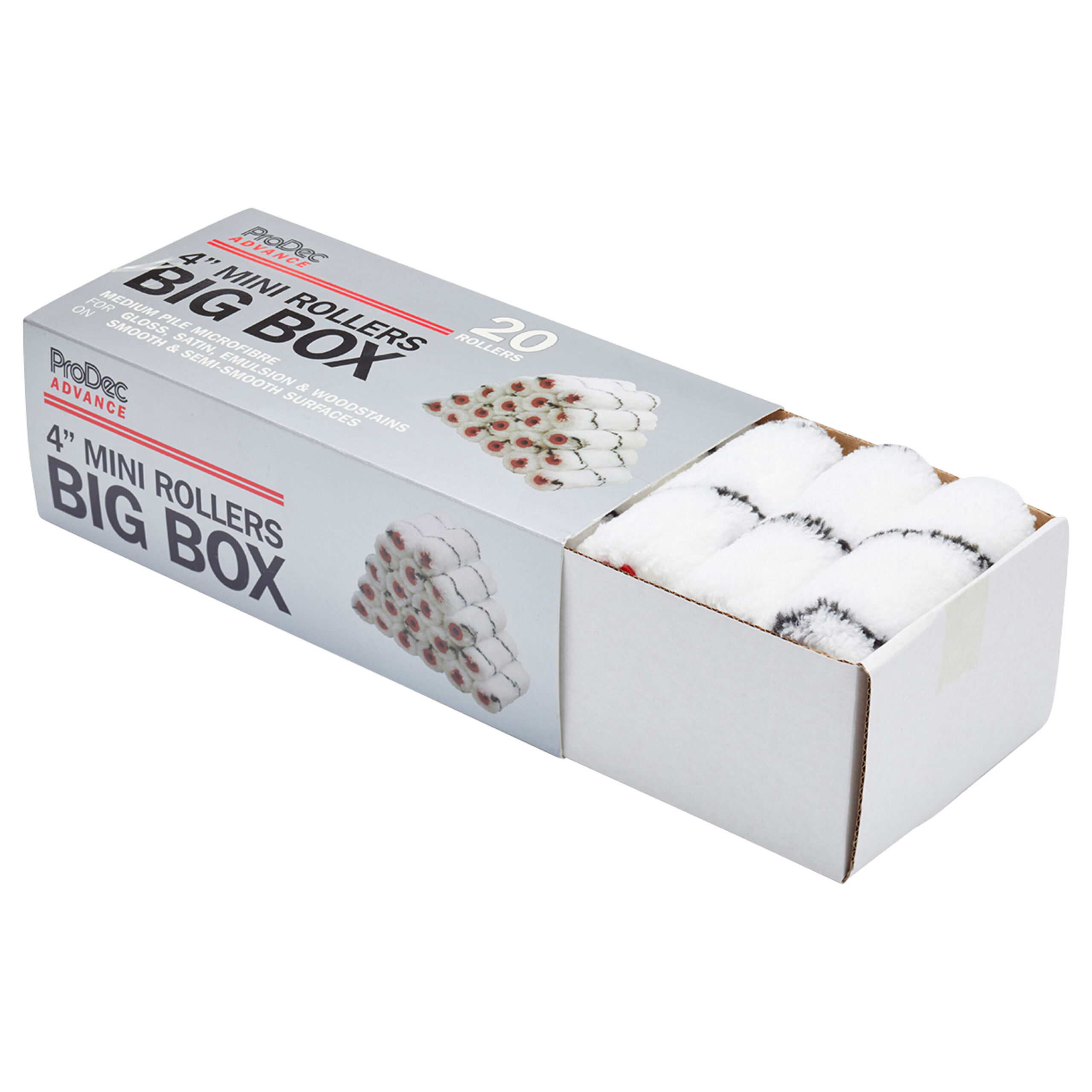 ProDec Advance Big Box Medium Pile Microfibre Mini Rollers - 20 Pk - Image 2